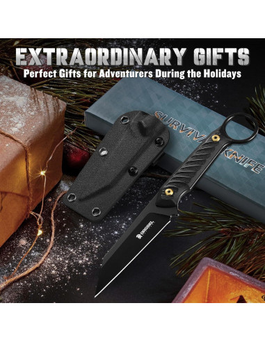 Cuchillo de Supervivencia DRGSKL Sheepsfoot 20.3cm Acero D2