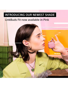 Auriculares Inalámbricos Sony LinkBuds Fit Rosa con Cancelación de Ruido 2