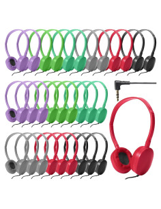 Auriculares con Cable Flutesan para Niños - Paquete de 30 Multicolores