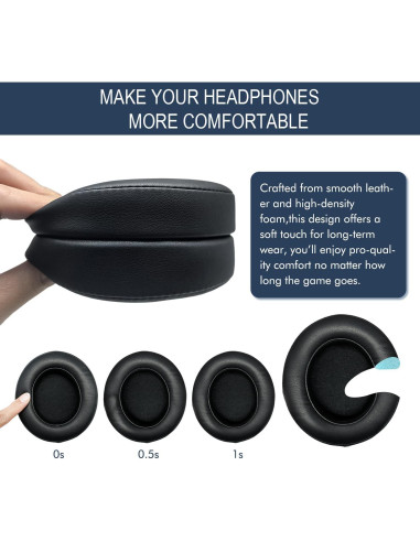 Almohadillas de Repuesto GVOEARS para Razer Kraken Pro V2/7.1 V2