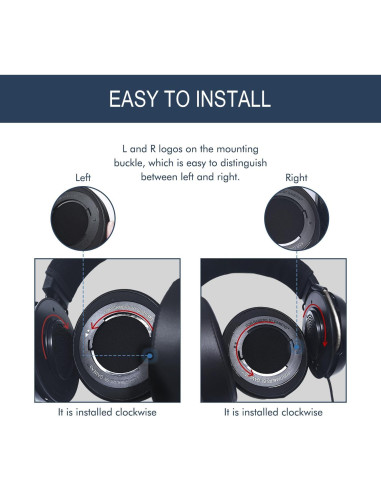 Almohadillas de Repuesto GVOEARS para Razer Kraken Pro V2/7.1 V2