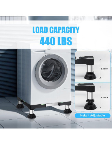 Soporte Pedestal Nefish para Mini Nevera Ajustable 16-24 cm