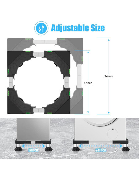 Soporte Pedestal Nefish para Mini Nevera Ajustable 16-24 cm