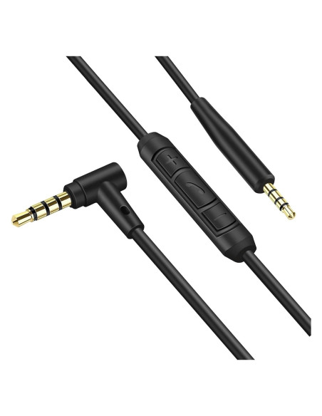Cable de Auriculares AUX Miruchertter 1.5m Compatible Bose QC25 QC35