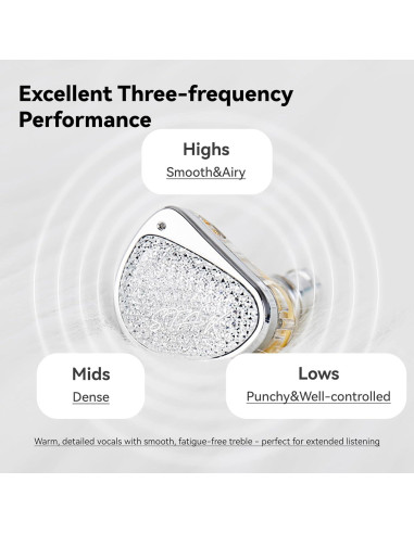 Auriculares In-Ear KINBOOFI STA-K HiFi Estéreo 1.2m Plata