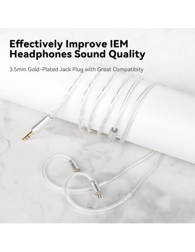 Auriculares In-Ear KINBOOFI STA-K HiFi Estéreo 1.2m Plata