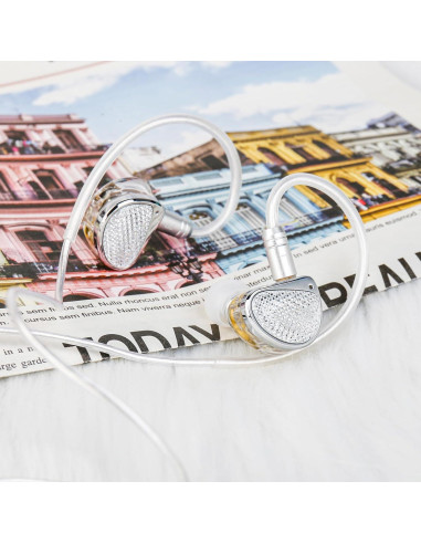 Auriculares In-Ear KINBOOFI STA-K HiFi Estéreo 1.2m Plata