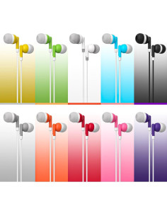 Auriculares Maeline A2M-PRO Estéreo 10 Pack Multicolor 3.5mm 2