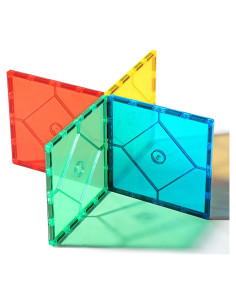 Juego de Azulejos Magnéticos Grandes Mruikeny 4 Piezas STEM