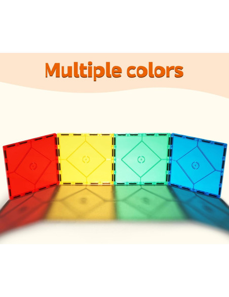 Juego de Azulejos Magnéticos Grandes Mruikeny 4 Piezas STEM