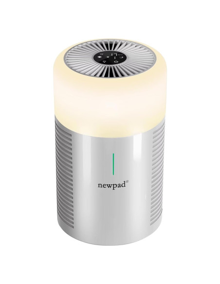 Purificador de Aire HEPA NEWPAD KJ-351H con Lámpara Gris