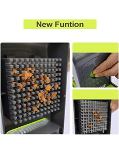 Picador de Alimentos Bohai 12 en 1 Manual Gris - Cortador de Verduras y Frutas 2