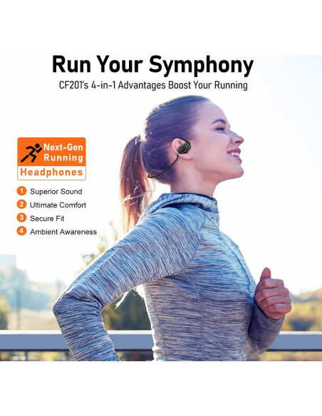 Auriculares Inalámbricos Audiovance OpenComfy CF201 - 7h Batería