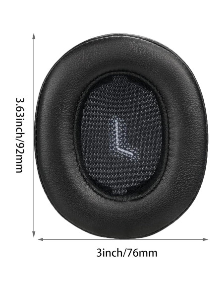 Almohadillas de Repuesto Akkiv para Auriculares JBL E55BT - Negro Almohadillas de Repuesto Akkiv para Auriculares JBL E55BT - Negro
