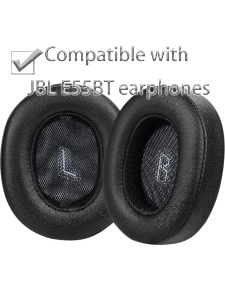 Almohadillas de Repuesto Akkiv para Auriculares JBL E55BT - Negro Almohadillas de Repuesto Akkiv para Auriculares JBL E55BT - Negro
