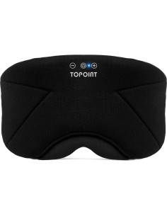 Máscara de Sueño Bluetooth TOPOINT Algodón Bambú Ajustable 2