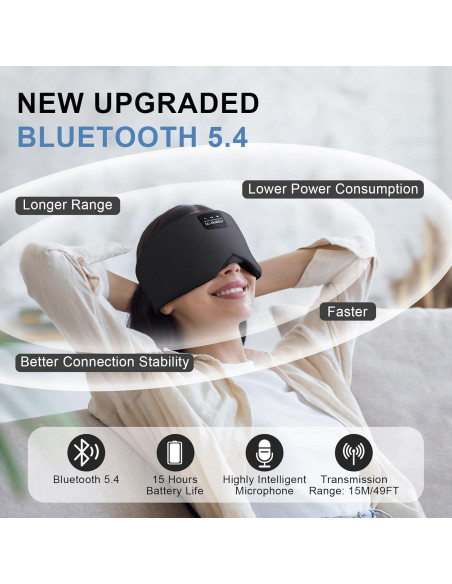 Auriculares para dormir LC-dolida Bluetooth 5.4 con 16 sonidos