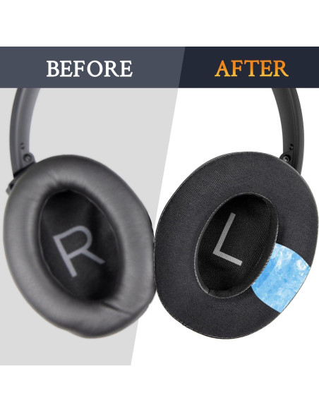 Almohadillas de Gel Refrigerante SOULWIT para Bose QC45 y SE - Negro