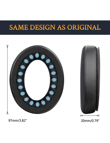 Almohadillas de Gel Refrigerante SOULWIT para Bose QC45 y SE - Negro