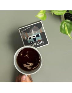 Posavasos Cerámica Absorbente Lantern Press Stanley Idaho 10.16cm 2