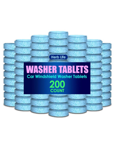 200 Tabletas Limpiadoras de Parabrisas Herb Life - Efervescentes