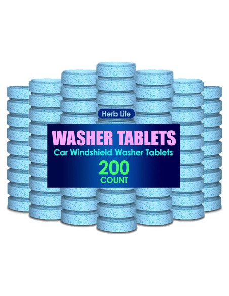 200 Tabletas Limpiadoras de Parabrisas Herb Life - Efervescentes