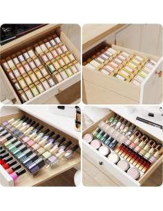 Organizador de Cajones de Especias Jadehom 4 Niveles Acrílico 33-66 cm 2