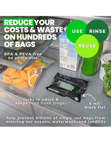 10 Bolsas Reutilizables Smelly Proof a Prueba de Olores 15.24x10.16cm