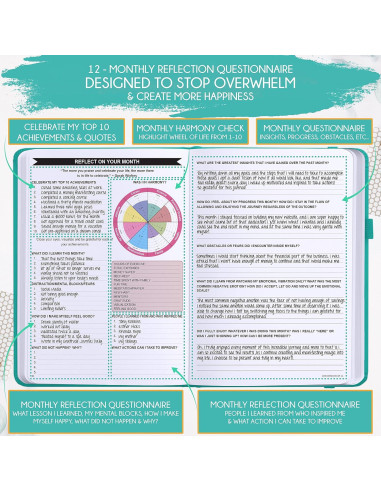 Planificador de Metas Sin Fecha Freedom Mastery B5 Turquesa