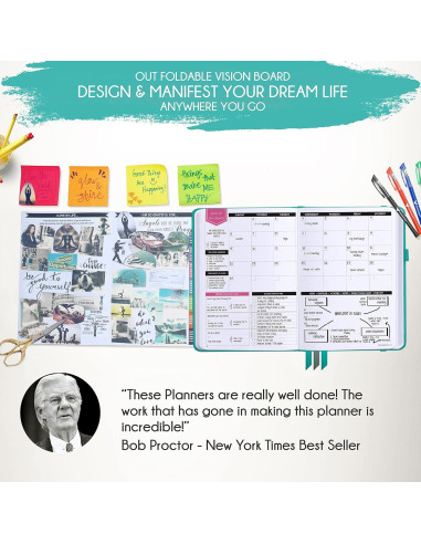 Planificador de Metas Sin Fecha Freedom Mastery B5 Turquesa