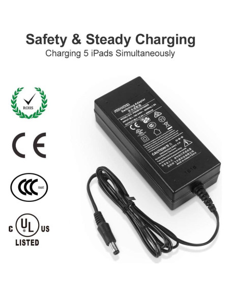 Estación de Carga Unitek 10 Puertos QC 3.0 Organizador Blanco