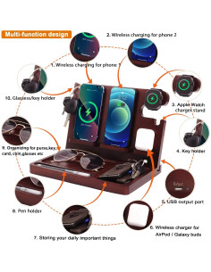 Estación de Carga Inalámbrica 27W para 2 Teléfonos Xunhomon 2