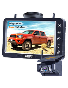 Cámara de Respaldo Inalámbrica Solar AMTIFO A26-11 1080P 5"