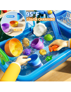 Mesa de Agua KIZONLY para Niños 1-8 Años con Bomba 2