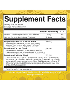 MaryRuth Organics Enzimas Digestivas y Probioticos 60 Cápsulas 2