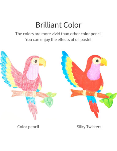 Crayones Giratorios COLORIX - 12 Gel Sedosos No Tóxicos