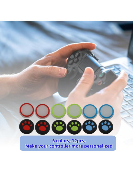 Cubiertas de Silicona para Joystick Teiyii - 12 Piezas Antideslizantes Cubiertas de Silicona para Joystick Teiyii - 12 Piezas Antideslizantes