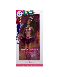 Muñeca Barbie Carnaval Coleccionista 35.5 cm Disfraz Brasileño