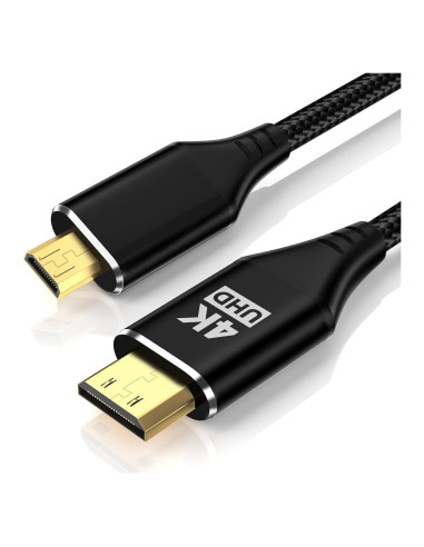Cable Micro HDMI a Mini HDMI 0.91m KELink 18Gbps 8K 60Hz