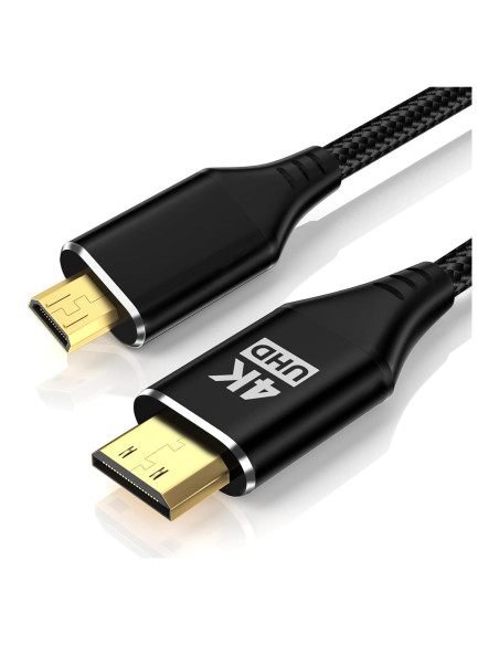 Cable Micro HDMI a Mini HDMI 0.91m KELink 18Gbps 8K 60Hz