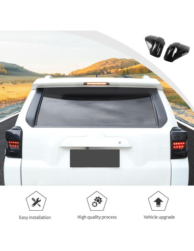 Cubierta de Luz Trasera JWWY para Toyota 4Runner 2014-2023