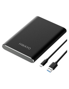 Disco Duro Externo Portátil HWAYO 1TB USB 3.1 Tipo C Negro