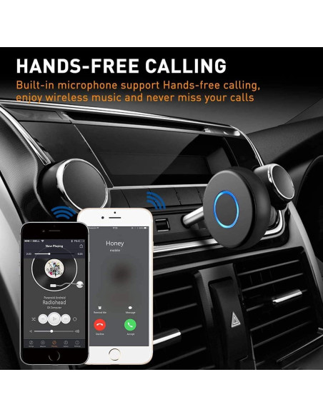 Adaptador Bluetooth 5.0 SONRU para Coche y Casa AUX 3.5mm