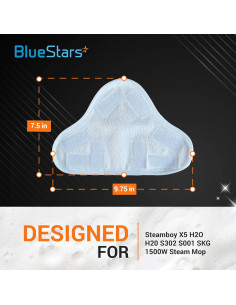 Almohadillas de Microfibra BlueStars para Mopas H2O X5 - 10 Pzas 2
