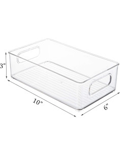 Contenedores de Plástico Kingrol 6 Unidades 25.4x15.2x7.6 cm 2