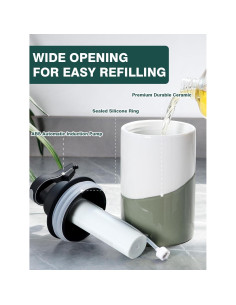 Dispensador Automático de Jabón BosilunLife Cerámico 300ml 2