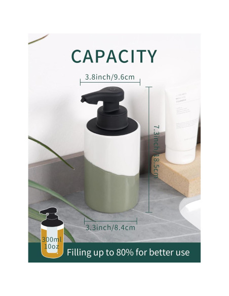 Dispensador Automático de Jabón BosilunLife Cerámico 300ml