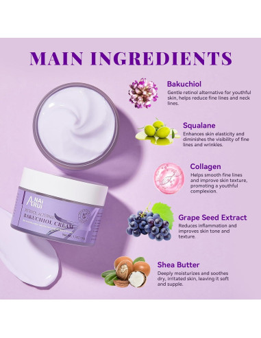 Crema Hidratante Facial ANAI RUI Bakuchiol 48g - Anti-Envejecimiento