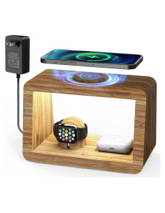 Estación de Carga Inalámbrica Alltripal 3-en-1 con Luz