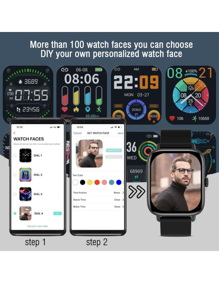 Reloj Inteligente Choiknbo 1.83" Bluetooth IP67 Fitness Reloj Inteligente Choiknbo 1.83" Bluetooth IP67 Fitness
